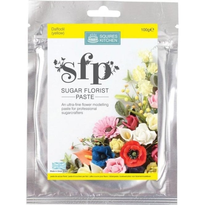Squires Kitchen Yellow (Daffodil) - Sugar Florist Paste SFP 100g