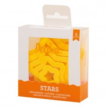 Star Shaped Cookie Cutters- Set of 5