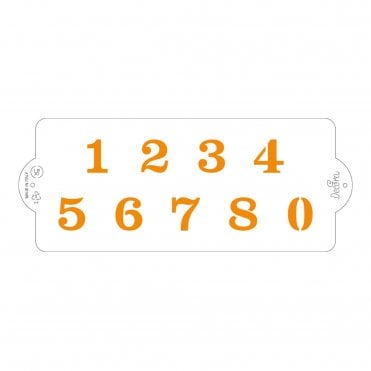 Stencil Numbers 10 X 25 CM