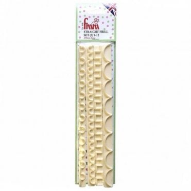 Straight Frill Icing Cutter Set 3 (9-12) - FMM