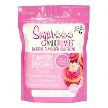 Strawberry Milkshake - Natural Flavoured Icing Sugar 500g 