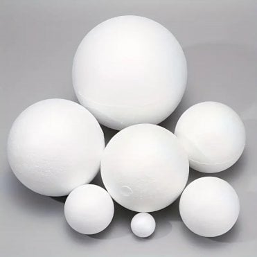 Stunning White Foam Balls - Pack of 5