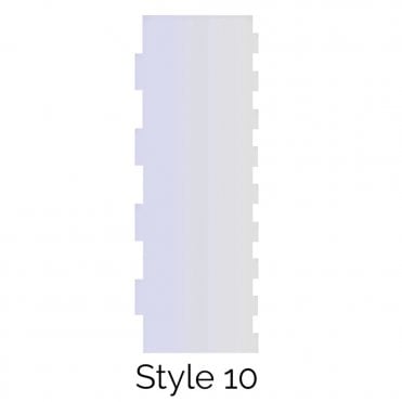Style 10 Double Edged Cake Scraper Acrylic