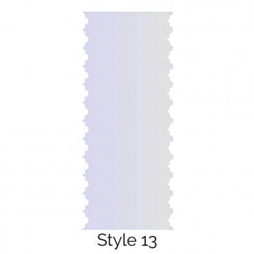 Style 13 Double Edged Cake Scraper Acrylic