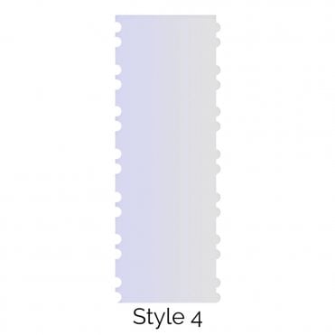Style 4 Double Edged Cake Scraper Acrylic