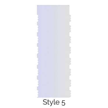 Style 5 Double Edged Cake Scraper Acrylic