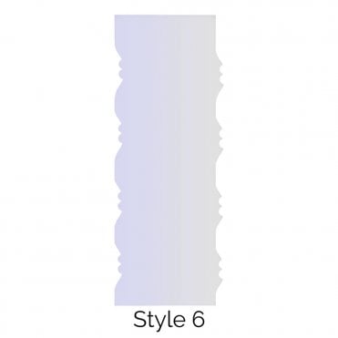 Style 6 Double Edged Cake Scraper Acrylic