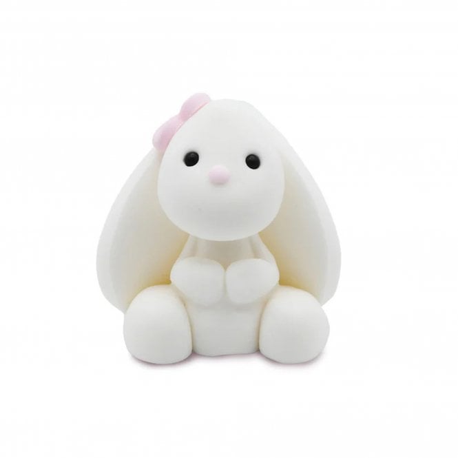 Sugar Art Charming White Bunny - Sugar Cake Topper (7cm)