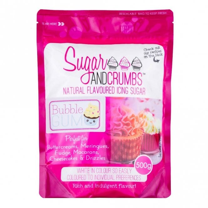 Sugar & Crumbs Bubble Gum Icing Sugar 500g