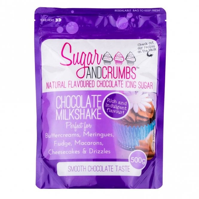 Sugar & Crumbs Chocolate Milkshake - Natural Icing Sugar 500g