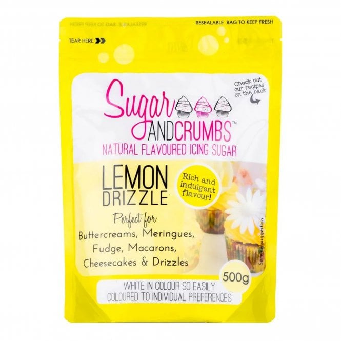 Sugar & Crumbs Lemon Drizzle Natural Icing Sugar 500g