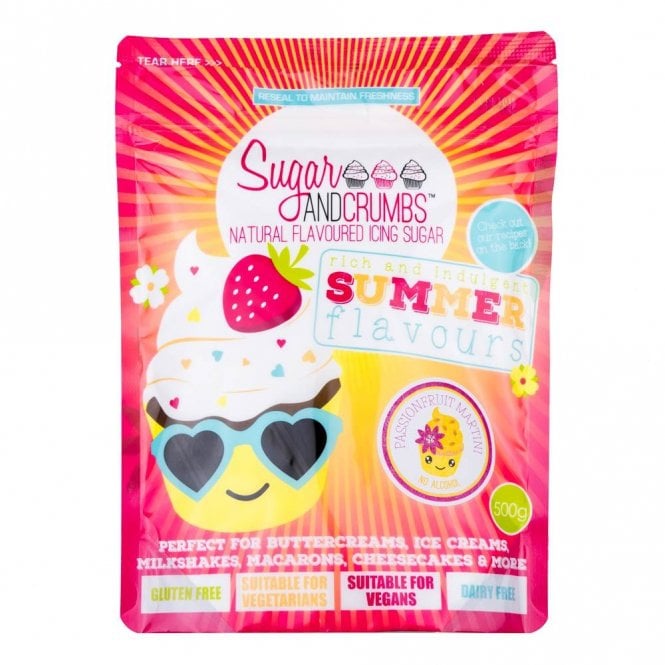 Sugar & Crumbs Passion Fruit Martini - Natural Icing Sugar 500g