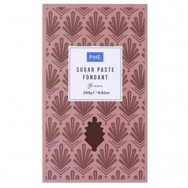 Sugar Paste Fondant - Brown 250g