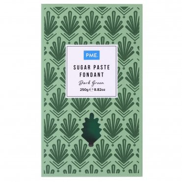 Sugar Paste Fondant - Dark Green 250g