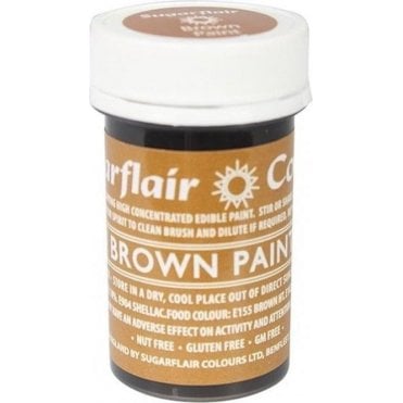 SUGARFLAIR Brown - Edible Matt Paint 20g
