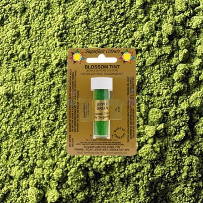 Sugarflair Colours Apple Green - Blossom Tint Dusting Colour 7ml Vial