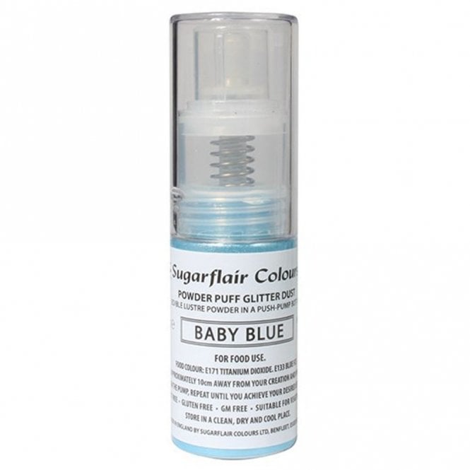 Sugarflair Colours Baby Blue - Edible Lustre Powder Spray 10g