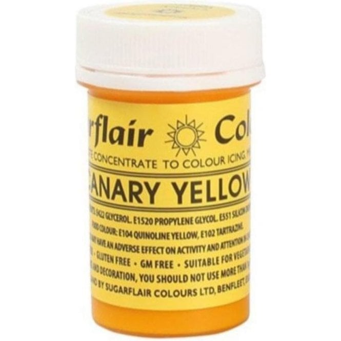 Sugarflair Colours Canary Yellow - Spectral Paste Concentrate Colouring