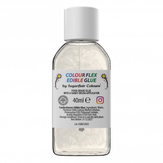 Sugarflair Colours Colour Flex Edible Glue with Brush - (40ml)