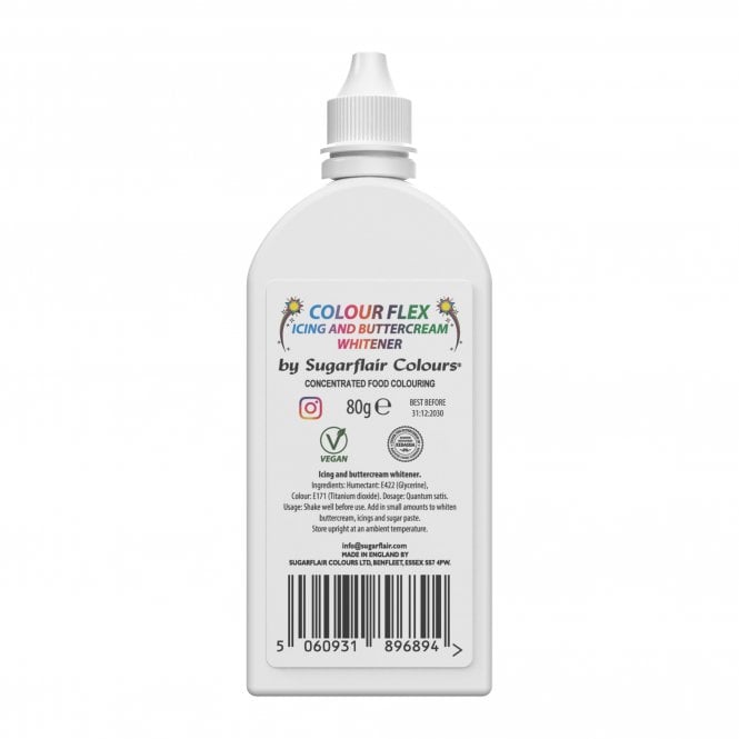 Sugarflair Colours Colour Flex Icing & Buttercream Whitener - (80ml)