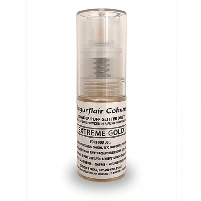 Sugarflair Colours Extreme Gold - Edible Lustre Pump Spray 10g