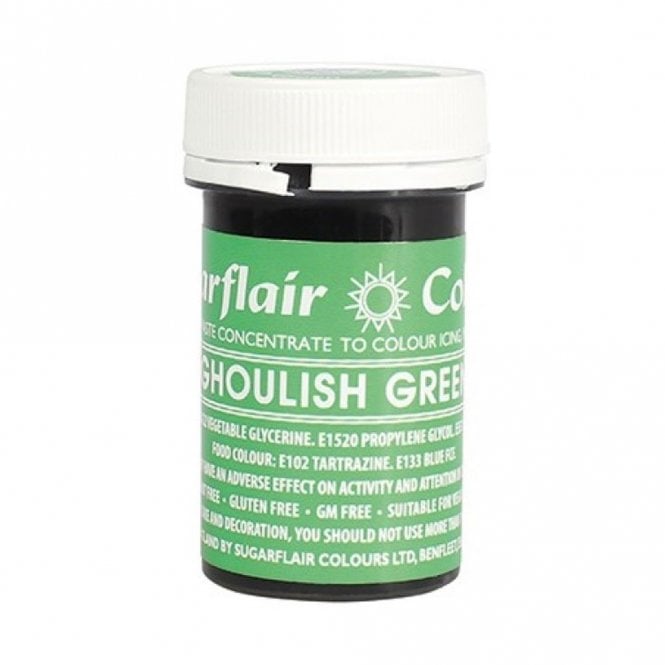 Sugarflair Colours Ghoulish Green - Spectral Paste Gel Food/Icing Colouring