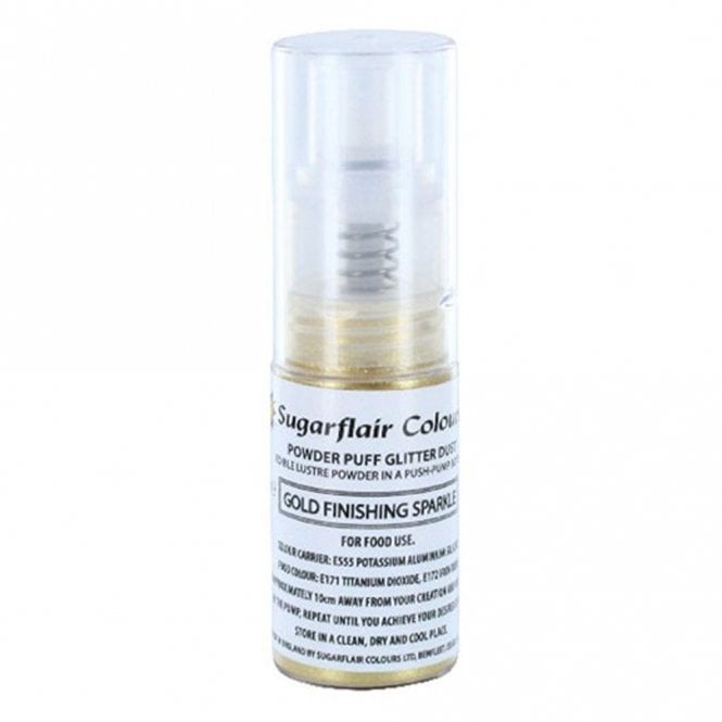 Sugarflair Colours Gold Finishing Sparkle - Edible Lustre Pump Spray 10g