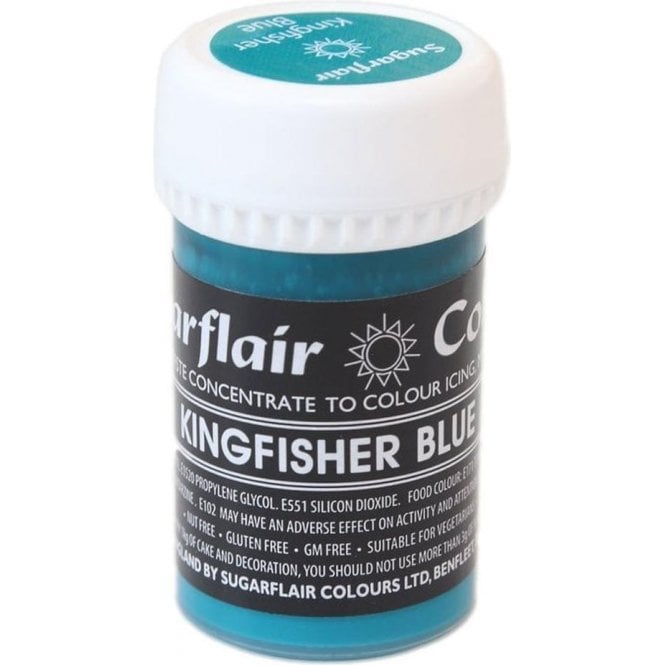 Sugarflair Colours Kingfisher Blue - Pastel Paste Gel Food/Icing Colouring