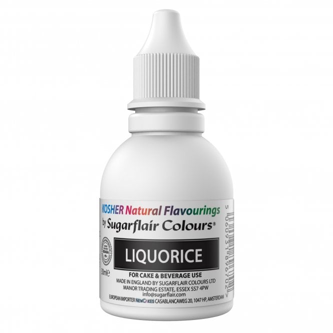 Sugarflair Colours Kosher Natural Concentrated Flavouring - Liquorice 30ml