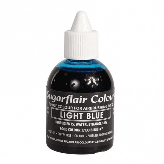 Sugarflair Colours Light Blue - Edible Airbrush Liquid Colouring 60ml