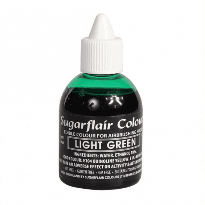 Sugarflair Colours Light Green - Edible Airbrush Liquid Colouring 60ml