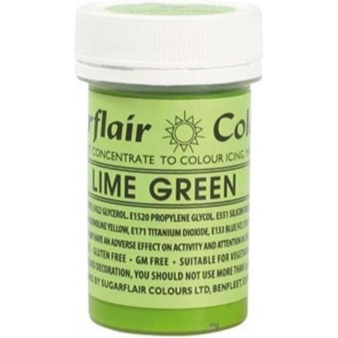 Sugarflair Colours Lime Green - Spectral Paste Concentrate Colouring