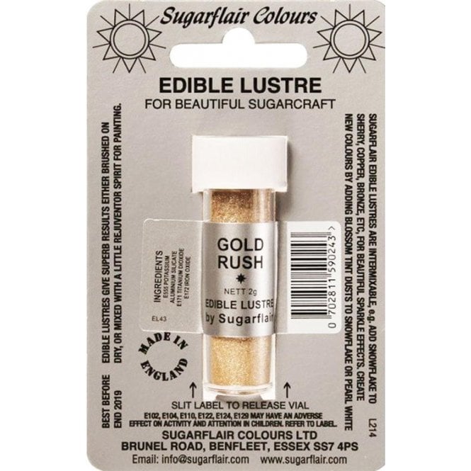 Sugarflair Colours Pastel Gold - Edible Lustre Dusting Colour 2g