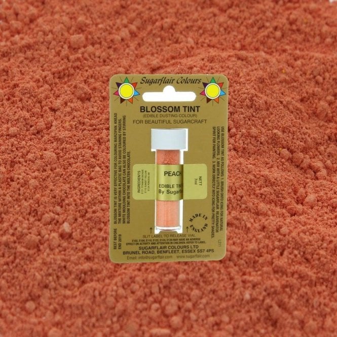 Sugarflair Colours Peach - Blossom Tint Dusting Colour 7ml Vial