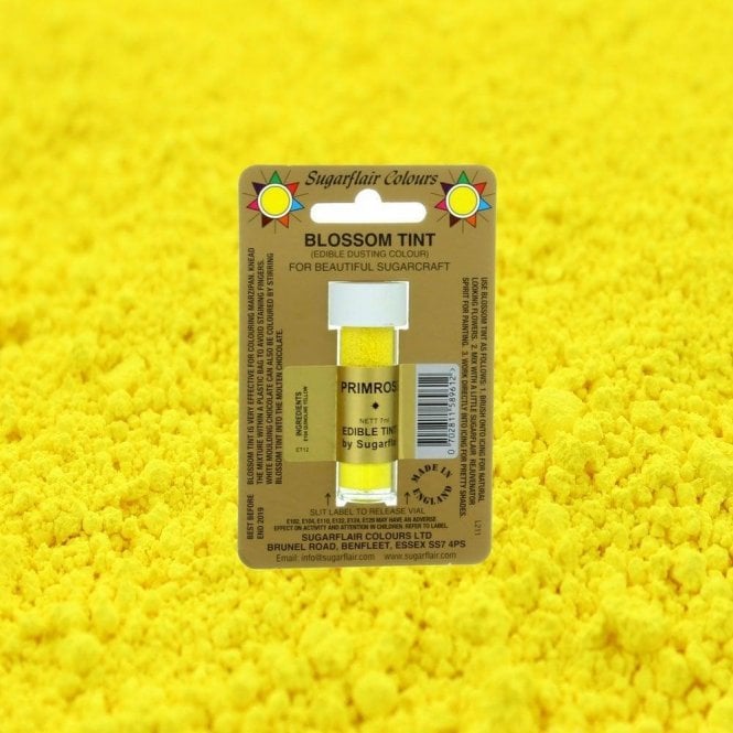 Sugarflair Colours Primrose - Blossom Tint Dusting Colour 7ml Vial