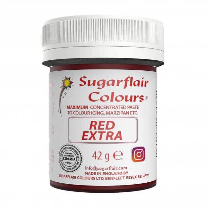 Sugarflair Colours Red - Extra Concentrated Paste Gel Food / Icing Colourings