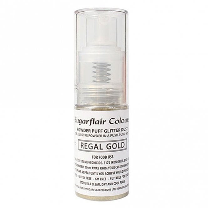 Sugarflair Colours Regal Gold - Edible Lustre Pump Spray 10g