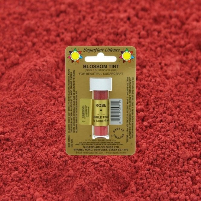 Sugarflair Colours Rose - Blossom Tint Dusting Colour 7ml Vial