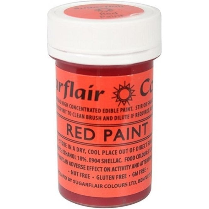 Sugarflair Colours SUGARFLAIR Red - Edible Matt Paint 20g