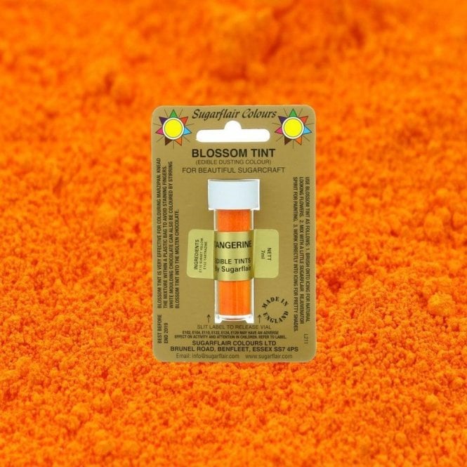 Sugarflair Colours Tangerine - Blossom Tint Dusting Colour 7ml Vial