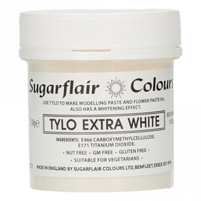Sugarflair Colours Tylo Extra White Powder - 50g