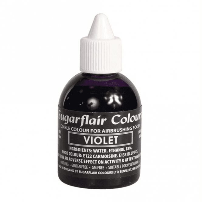 Sugarflair Colours Violet - Edible Airbrush Liquid Colouring 60ml
