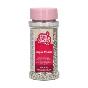 Sugarpearls Medium - Metallic Silver 80g  