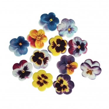SugarSoft® Edible Pansies - E171 Free (30mm, Pack of 60)