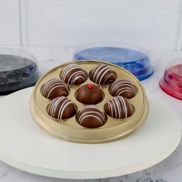 Sweet Circles - Golden Box for Gourmet Chocolates (Pack of 10)
