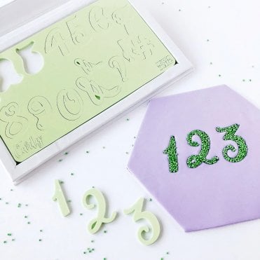 SWEET STAMP - Curly Numbers and Symbols