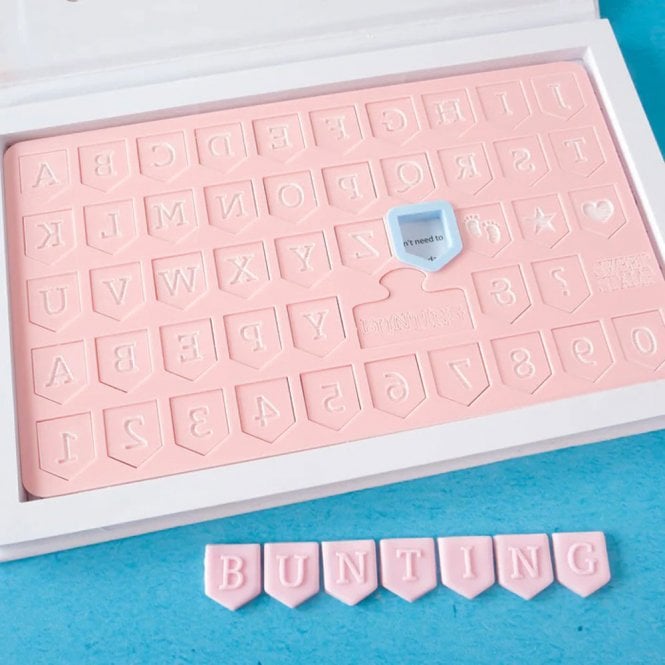 Sweet Stamps Bunting Lettering Full Set - Uppercase Letters & Numbers