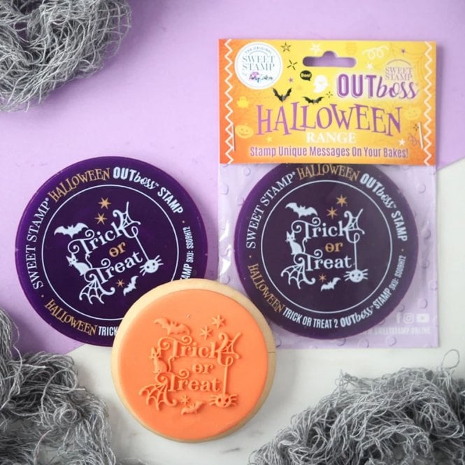 Sweet Stamps Outboss Halloween - Trick Or Treat - Style 2 - Outboss Expressions For Cookies & Cupcakes