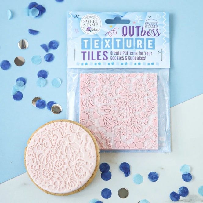 Sweet Stamps OutBoss Texture Tiles - Lace