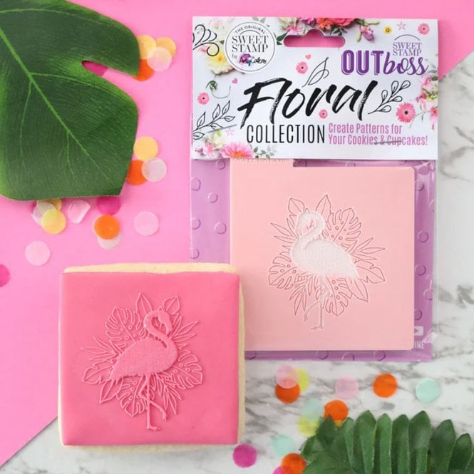 Sweet Stamps Sweet Stamp - Texture Tiles - Tropical Flamingo